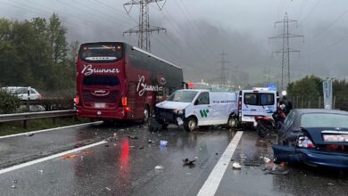 Chur GR: Kollision auf der A13 verursacht erhebliche Verzögerungen