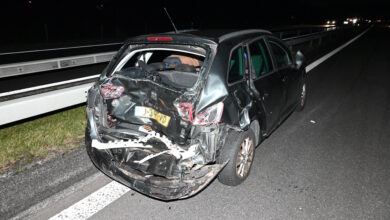 Auffahrunfall auf der Autobahn bei Heiligkreuz SG