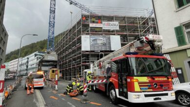 Arbeitsunfall in Chur: Bauarbeiter stürzt auf Baustelle