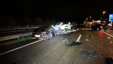 Großer Sachschaden nach Mehrfachkollision auf der A1 bei Kölliken
