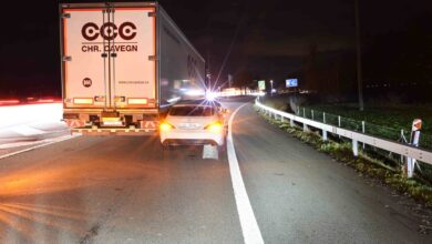 Zeugenaufruf nach Kollision auf Autobahn A13 bei Landquart GR