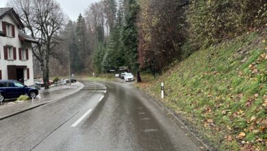 Unfall ohne Verletzte auf der Martinsbruggstrasse in St. Gallen