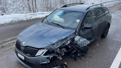 Fahrer ohne Führerausweis verursacht Unfall in Frauenfeld TG